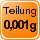 Teilung 0,001 g