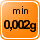 Teilung 0,002 g