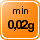 Teilung 0,02 g