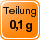 Teilung 0,1 g