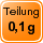 Teilung 0,1 g