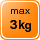 W�gebereich 3 kg