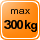 W�gebereich 300 kg