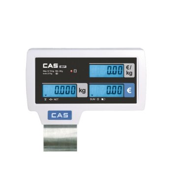 Preisrechnende Ladenwaage mit Hochanzeige CAS ERJ-6P mit Netz- und Akkubetrieb geeicht für Österreich