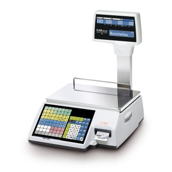 Preisrechnende verbundfähige Etikettierwaage mit Hochanzeige CAS CL5500-6R