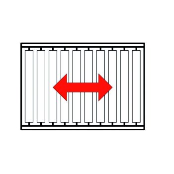 Rollenbahnaufsatz Soehnle Professional 2513.00.008 550 x 660 mm längs