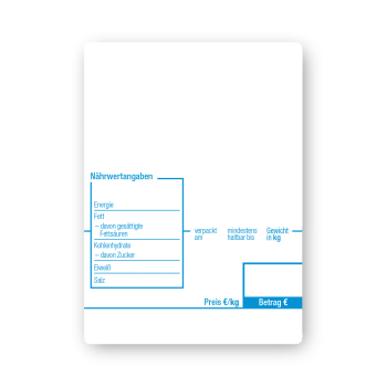 Standard-Etiketten für CAS Etikettierwaagen 58 mm x 80 mm CAS THE-5880-STD03