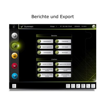 Etikettierwaage mit Hochanzeige Soehnle Professional TouchScale 20 RL L 15"/15" 15 kg / 2-5 g