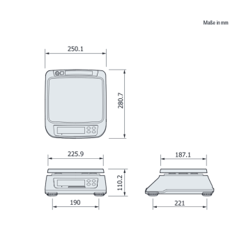 Geeichte Imkerwaage mit Rückanzeige CAS SW2-30 (Eichung für Österreich)