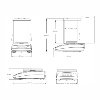 Eichfähige Präzisionswaage Ohaus PR Series Precision