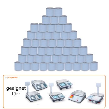 50 Öko-Bonrollen für MT bDrive und bMobile und OHAUS Skipper 5000 und 7000