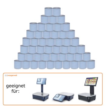 50 Öko Bonrollen für Ladenwaagen METTLER TOLEDO...