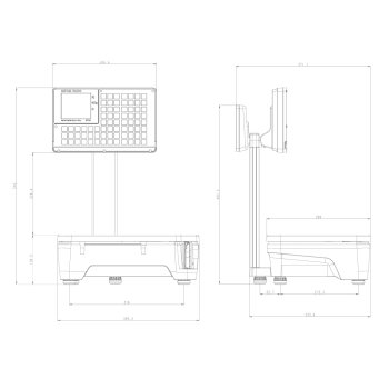 Bon- und Etikettierwaage mit TSE und Verbund METTLER TOLEDO bPlus U2L-EE15D-0W0-IC