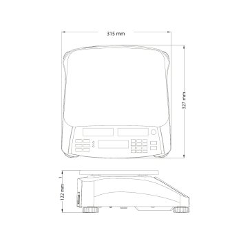 Zählwaage mit Akkubetrieb Ohaus Ranger 4000 Count