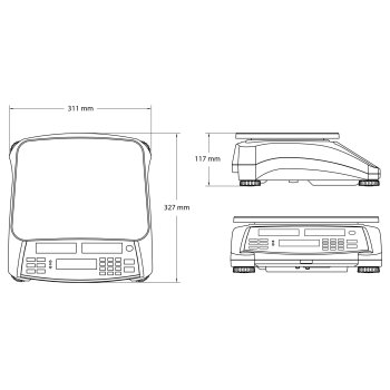 Geeichte Zählwaage mit Akkubetrieb Ohaus Ranger RC31P15-M Count