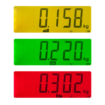 Geeichte Kontrollwaage mit Ampelfunktion Elicom S300P 6/15 (Eichung für Österreich)