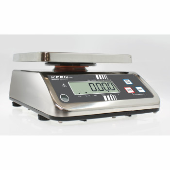 Geeichte Edelstahl-Kompaktwaage Kern FFN 1K-4NM