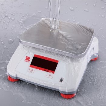 Extrem schnelle Kompaktwaage mit Schutz gegen Wasser IPX8 OHAUS Valor V22PWE15T