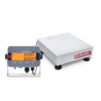 Robuste Plattformwaage mit Kabelanzeige mit Ampelfunktion Ohaus Defender i-D33XW15C1R6-EU-K