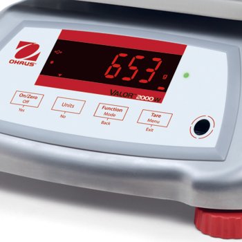 Extrem schnelle Kompaktwaage mit Schutz gegen Wasser IPX8 OHAUS Valor V22XWE30T