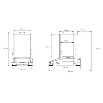 Geeichte Präzisionswaage Ohaus Pioneer Precision PX323M