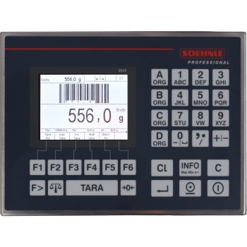 Geeichte Tischwaage mit alphanumerischem...