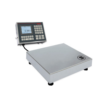 Geeichte Tischwaage mit alphanumerischem Edelstahl-Anzeigegerät und Farbdisplay Soehnle Professional 7490.11.110