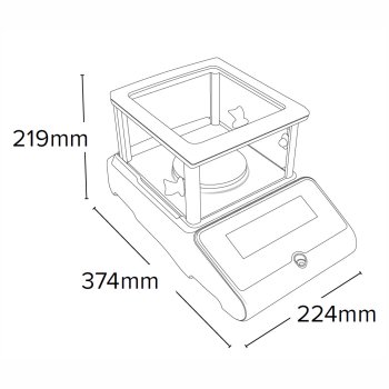 Präzisionswaage aeADAM Luna LPB 223e