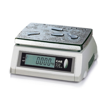 Geeichte Kompaktwaage Schutzklasse IP66 CAS SWWP-5R mit...
