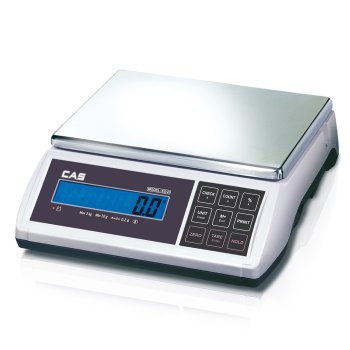 Kompaktwaage mit Zählfunktion CAS EDH-15 mit Akku und RS-232 Schnittstelle